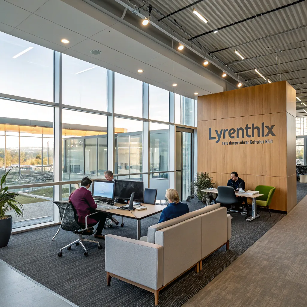 Modern office space at LYRENTHIX headquarters